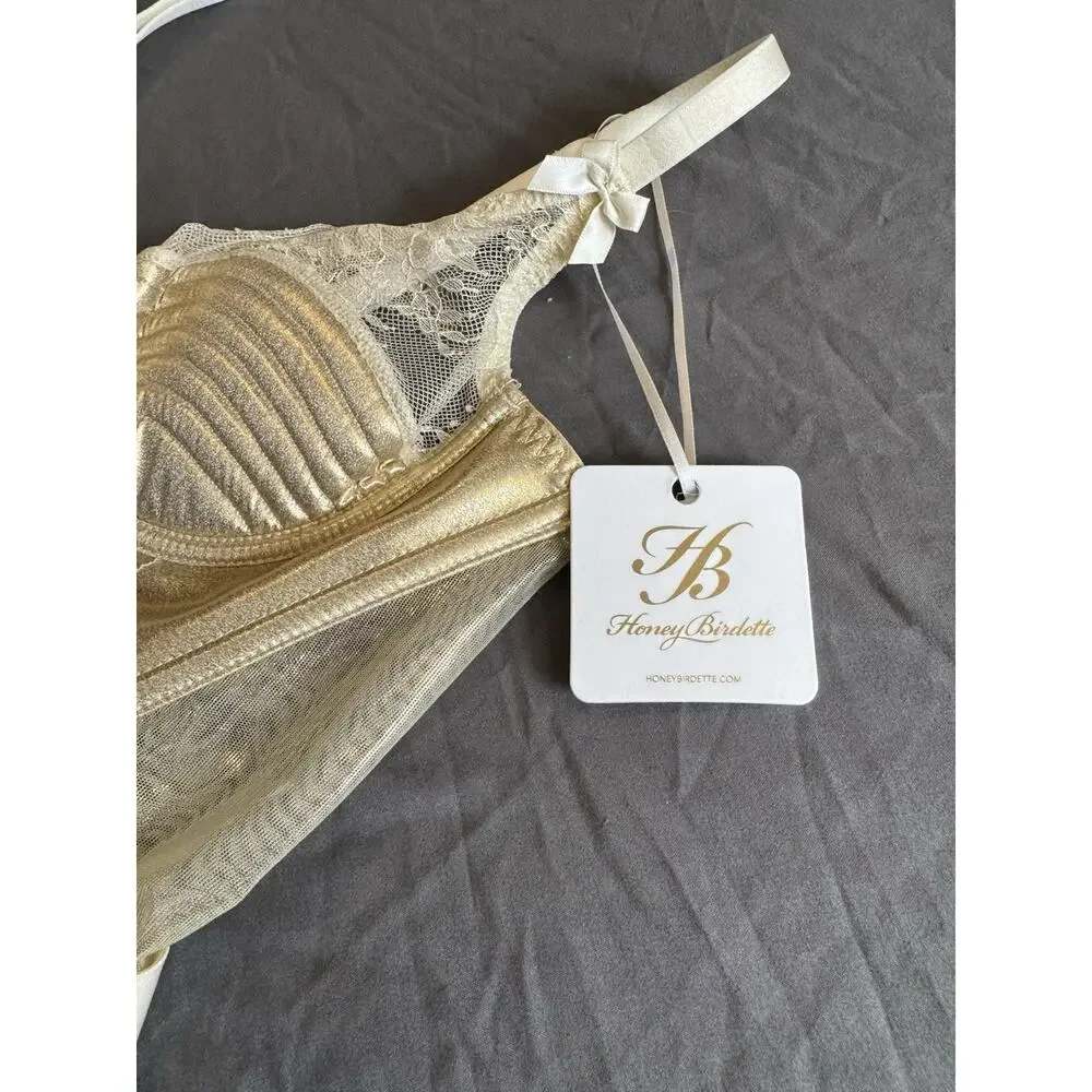 Honey Birdette, Marilyn, Bustier, Ivory. Size‎ 36D ￼